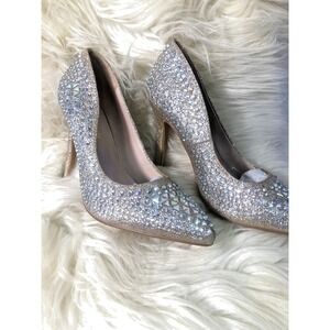 Forever-Women Event 94‎ Champagn Glitter Stilettoes  PUMP BRAND NEW SIZE 10